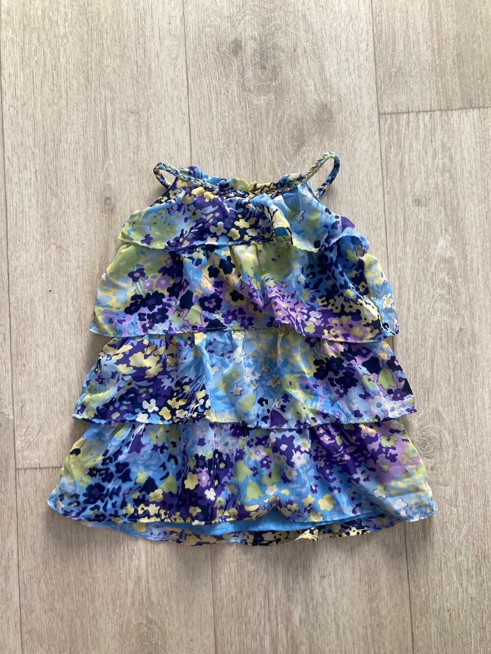 Gap Chiffon Ruffled Baby Dress, Size 12-18M